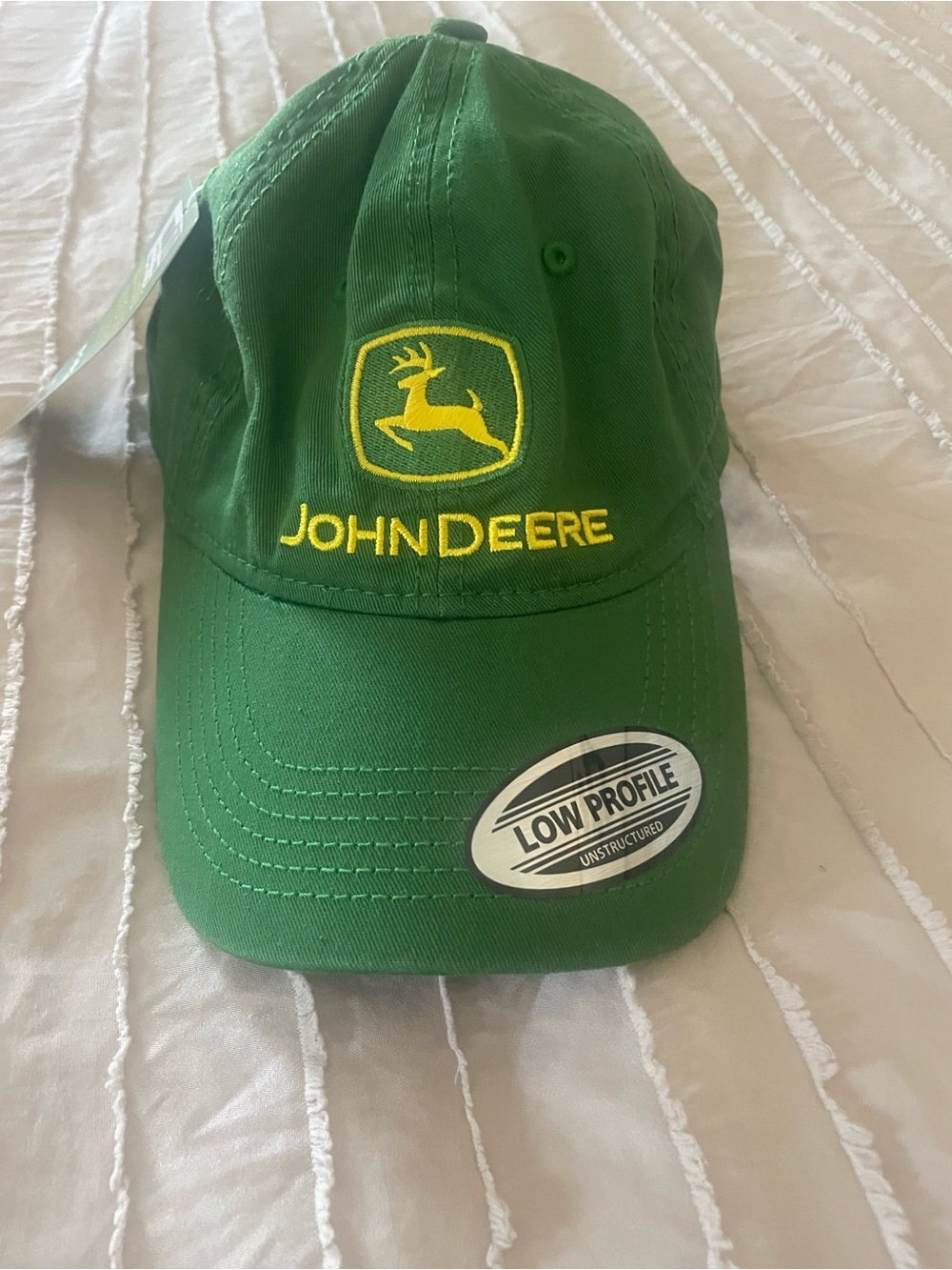 John Deere Green Embroidered Baseball Cap